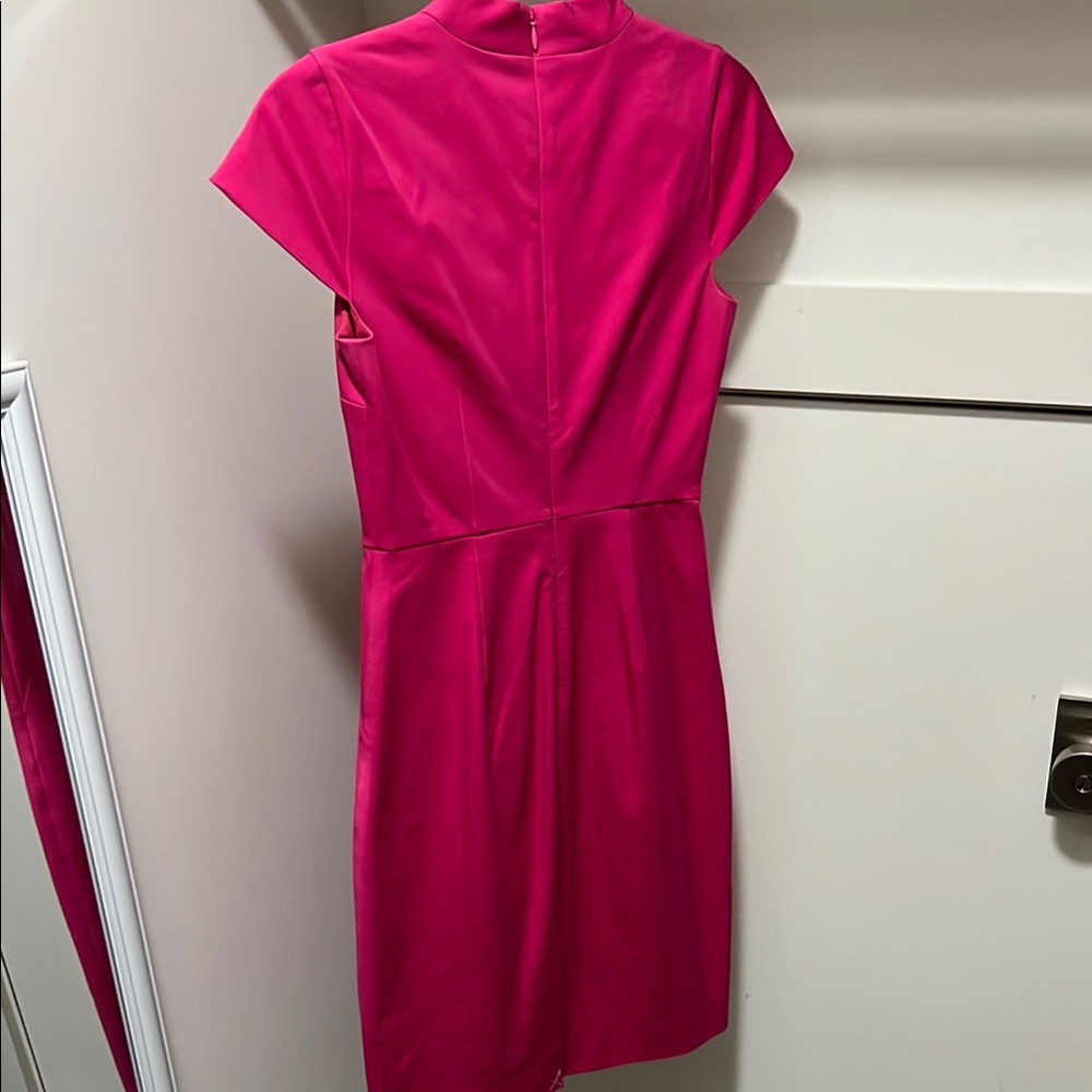 Professional Pink Short Sleeve Dress - Picture 2 of 5